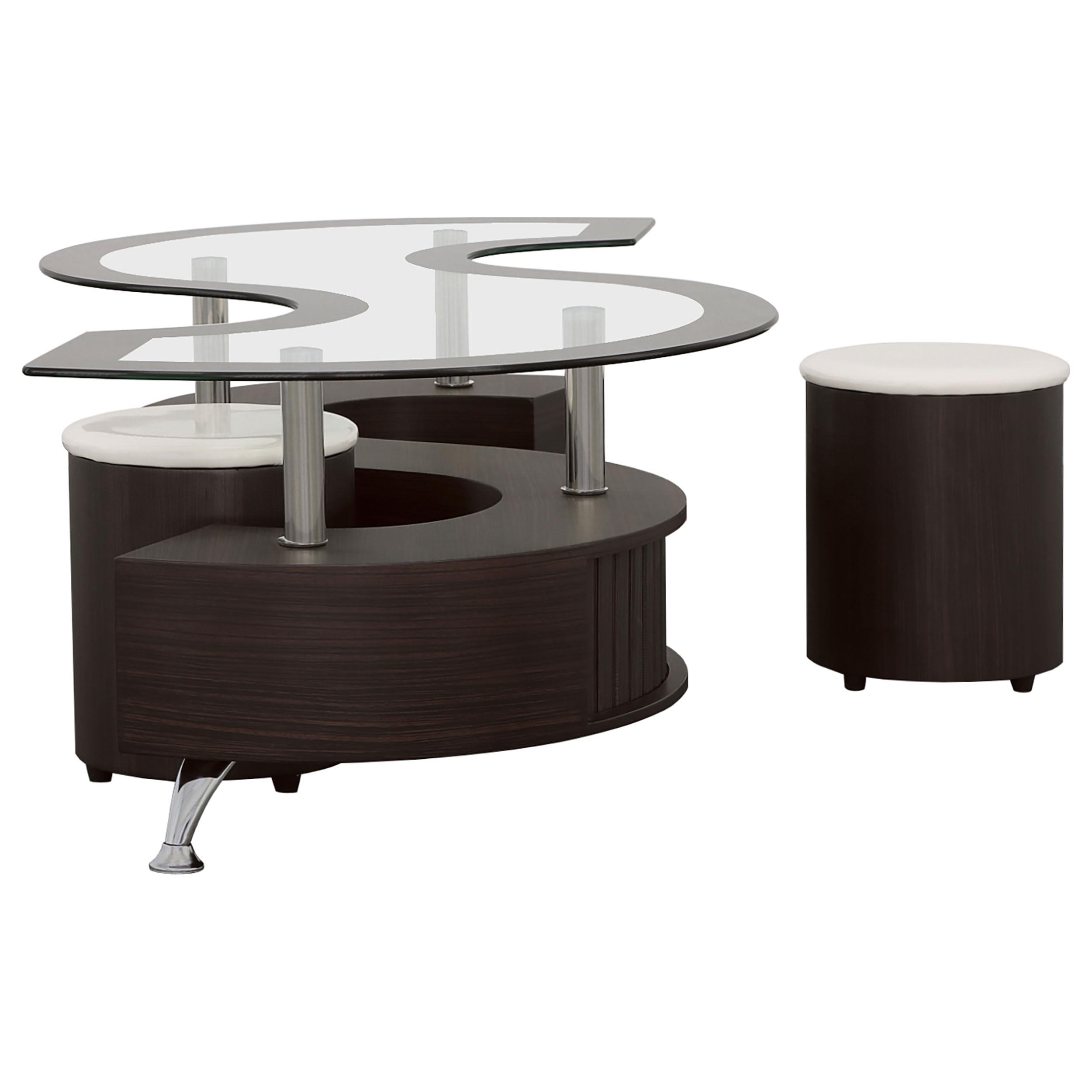 Amazon.com: Coaster Home Furnishings - Buckley - Wood and Glass